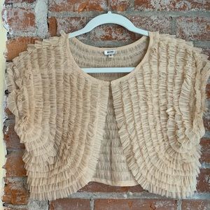 cropped tulle bolero/cardigan